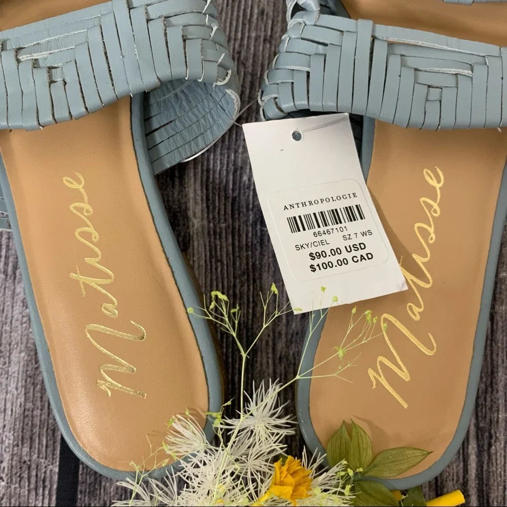 NWT Anthropologie Matisse East End Woven Slides - Picture 7 of 9